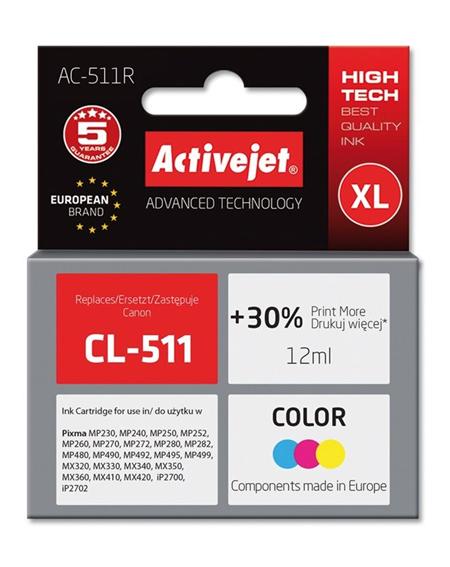 ActiveJet ink cartr. Canon CL-511 ref. - 9 ml -