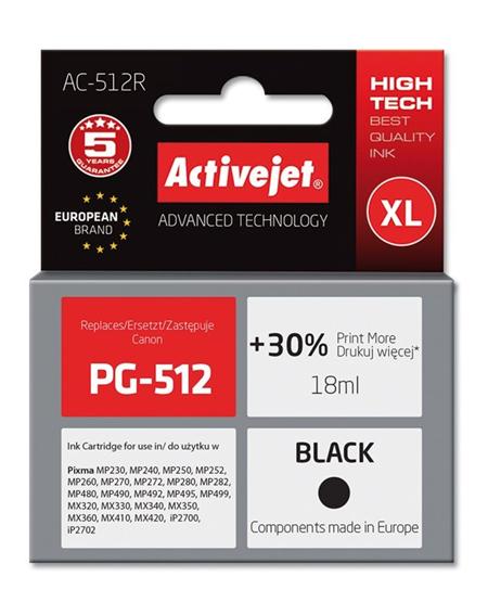 ActiveJet ink cartr. Canon PG-512 Bk ref. - 20 ml