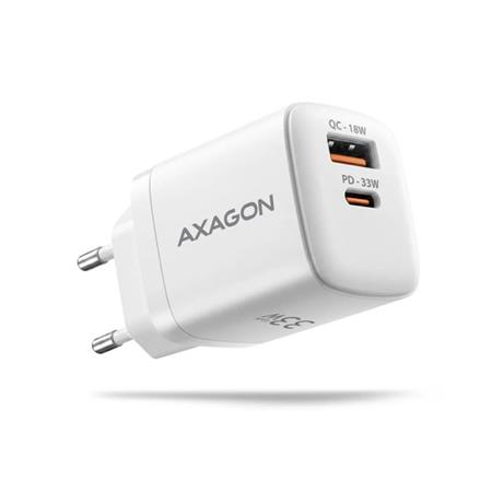 AXAGON ACU-PQ33W GaN nabíječka do sítě 33W, USB-A