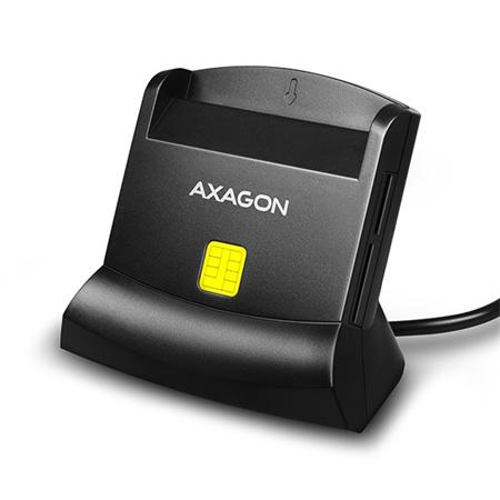 AXAGON CRE-SM2, USB externí čtečka 4-slot Smart