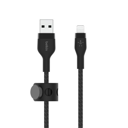 Belkin Lightning kabel, 1m, černý - odolný PRO