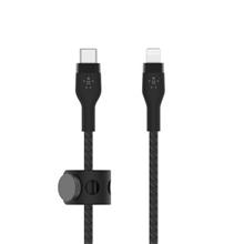Belkin USB-C kabel s lightning konektorem, 1m, černý - odolný PRO Flex