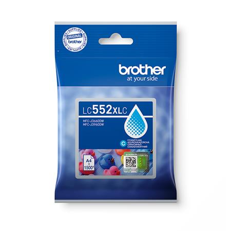 Brother LC552XLC (inkoust cyan, 3000