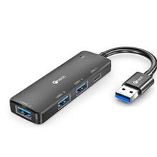 C-TECH HUB USB, UHB-U3-AC, 1x USB-A 3.0, 2x USB-A 2.0,1x USB-C, černá