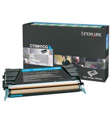 C736, X736, X738 Cyan High Yield Return Programme Toner Cartridge (10K)