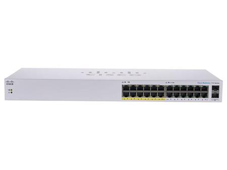 CBS110 Unmanaged 24-port GE, Partial PoE, 2x1G