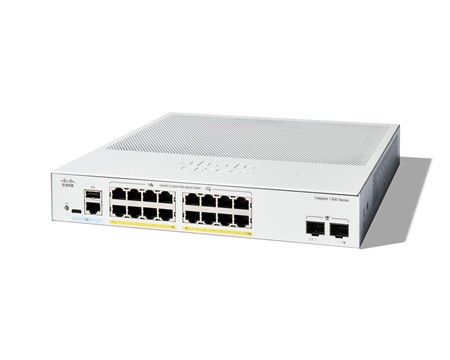 Cisco Catalyst 1300 16-port GE, Full PoE, 2x1G