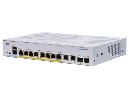 Cisco CBS350 Managed 8-port GE, PoE, Ext PS, 2x1G