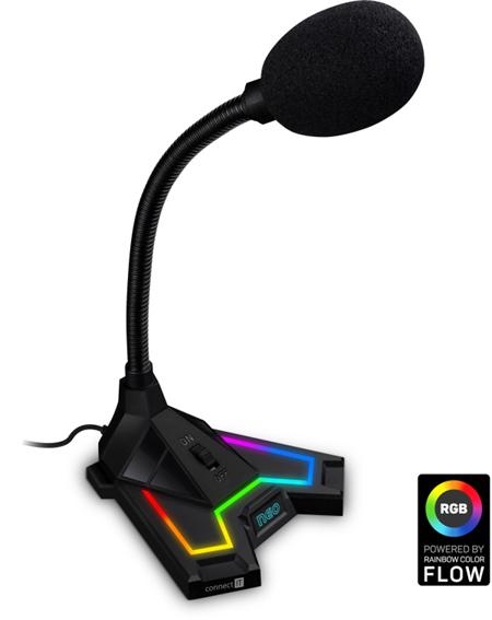 CONNECT IT NEO RGB ProMIC mikrofon, podsvícený,