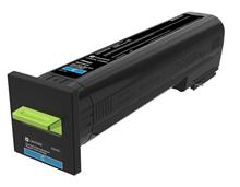 CX825, CX860 Cyan Extra High Yield Return Program Toner Cartridge - 22 000 stran