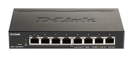 D-Link DGS-1100-08PV2 8-Port PoE Gigabit Smart