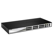 D-Link DGS-1210-28MP L2/L3 Smart+ PoE switch, 24x GbE PoE+, 4x RJ45/SFP, PoE 370W