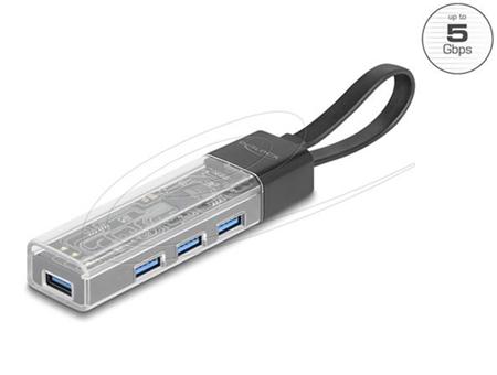 Delock 4 portový USB 5 Gbps Hub s porty USB Typ-A