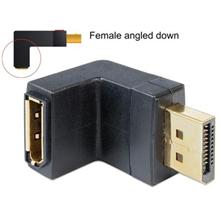 Delock Adapter Displayport 1.1 male > Displayport female angled down
