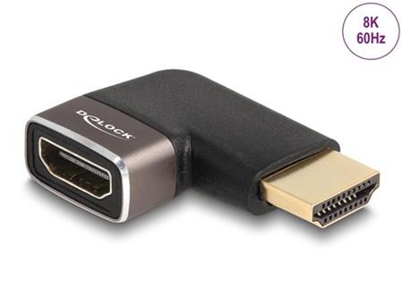 Delock Adaptér HDMI, ze zástrčky na zásuvku, 90°