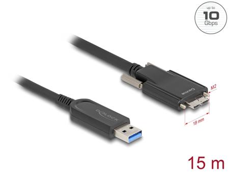 Delock Aktivní optický kabel USB 10 Gbps-A samec