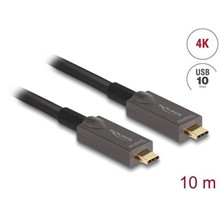 Delock Aktivní optický kabel USB-C™ 4K Video + Data + PD, délka 10 m