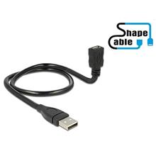 Delock Cable USB 2.0 Type-A male > USB 2.0 Micro-B female ShapeCable 0.50 m