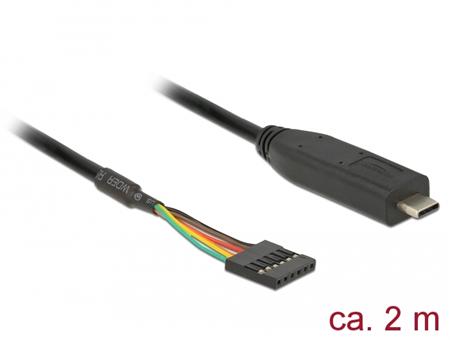 Delock Converter USB Type-C™ 2.0 male to TTL 5 V