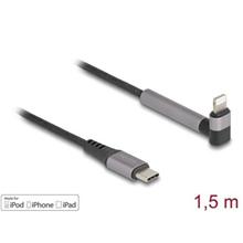 Delock Datový a nabíjecí kabel z rozhraní USB Type-C™ na Lightning™ pro iPhone™, iPad™, iPod™, pravoúhlý