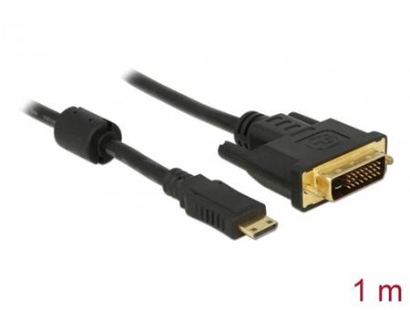 Delock HDMI kabel Mini-C samec > DVI 24+1 samec 1