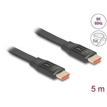 Delock High Speed HDMI Plochý stuhový kabel 48 Gbps 8K 60 Hz 5 m