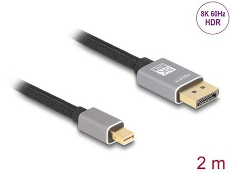 Delock Kabel mini DisplayPort na DisplayPort 8K