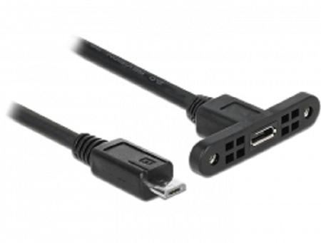 Delock Kabel USB 2.0 Micro-B samice montážní