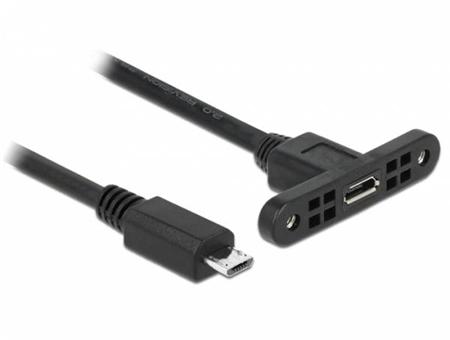 Delock Kabel USB 2.0 Micro-B samice montážní