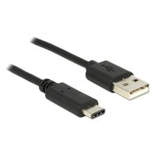 Delock Kabel USB 2.0 Typ-A samec > USB Type-C™ 2.0 samec 0,5 m černý
