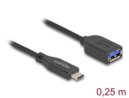 Delock Koaxiální kabel USB 10 Gbps, ze zástrčky