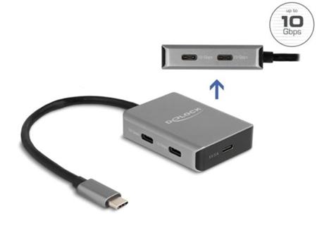 Delock USB 10 Gbps 4 portový Hub USB Type-C™ s