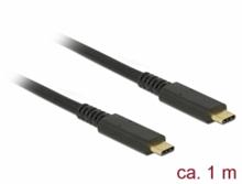 Delock USB 3.1 Gen 2 (10 Gbps) kabel Type-C™ na Type-C™ 1 m 3 A E-Marker koaxiál