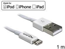 Delock USB datový a napájecí kabel pro iPhone™, iPad™, iPod™ bílý