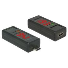 Delock USB Type-C™ Adapter s LED indikátory pro volty a ampéry