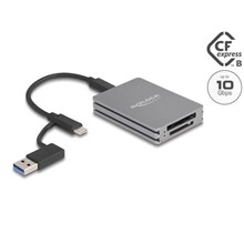 Delock USB Type-C čtečka karet pro paměťové karty SD a CFexpress typu B - poškozený obal
