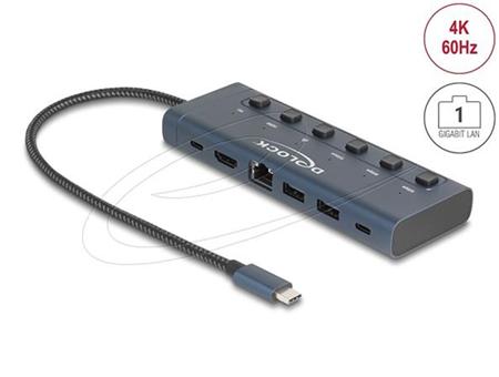 Delock USB Type-C Dokovací stanice 4K - HDMI /