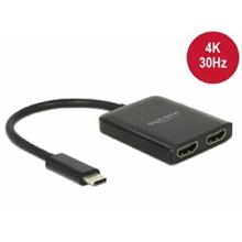 Delock USB Type-C™ Splitter (DP Alt Mód) > 2 x HDMI výstup 4K 30 Hz