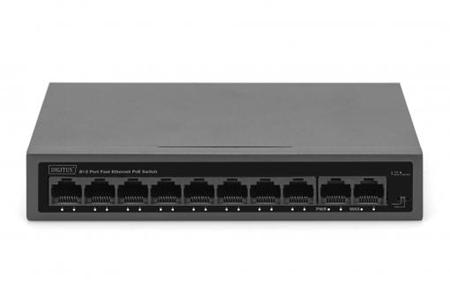 DIGITUS 8+2 Port FE PoE Switch 8 Port PoE