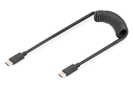 DIGITUS Kabel USB typu C na USB typ C Pružinový