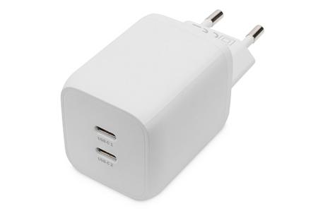 DIGITUS Miniaturní nabíječka USB-C, 2portová, 65W