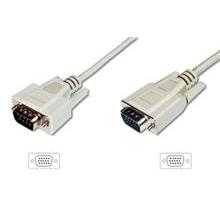 Digitus Monitor kabel, VGA, stíněný, béžový