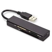 Ednet USB čtečka karet 2.0, 4 porty, Podporuje