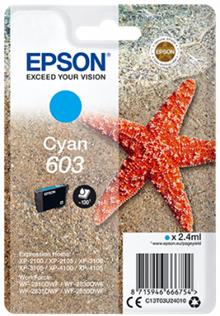 EPSON cartridge T03U2 cyan (hvězdice)