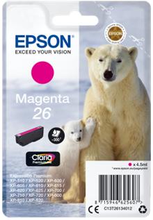 Epson Singlepack Magenta 26 Claria Premium Ink