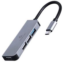 GEMBIRD 4portový USB hub s konektorem typu C – 1× USB 3.1 + 3× USB 2.0