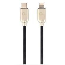 GEMBIRD USB Type-C na 8pinový nabíjecí a datový kabel, 1 m, černý