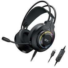 Genius GX GAMING HS-GX580U, Headset, herní, náhlavní, drátový, mikrofon, ovládání hlasitosti, RGB LED, USB, černý