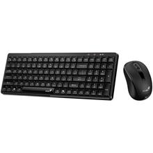 Genius LuxeMate Q8100 Set klávesnice a myši, bezdrátový, CZ+SK layout, 2,4GHz, USB přijímač, černý