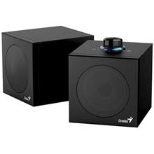 Genius SP-HF300U, Reproduktory, 2.0, 4W RMS, USB-A, USB-C, 2" měniče, dřevěné, ovládání hlasitosti, černé